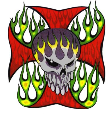 Flame Skull 1