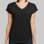 Ladies Tri Blend V Neck Tee
