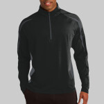 Sport Wick ® Stretch 1/2 Zip Colorblock Pullover