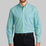 Long Sleeve Gingham Easy Care Shirt