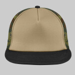 Flat Bill Snapback Trucker Cap