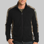 Camouflage Microfleece Full Zip Jacket