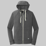 Sueded Cotton Blend Full Zip Hoodie